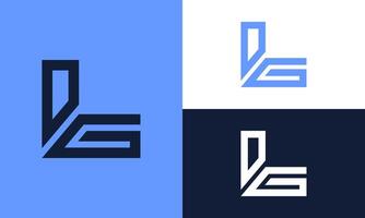 Logo with LG letters. vector