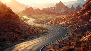 an Utah's awe-inspiring and breathtaking landscapes, boasting its world-renowned red rock arches, majestic canyons, and vast deserts, are exuberantly showcased and joyously commemorated. photo