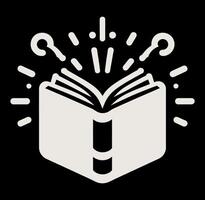 An open book with a key in it vector