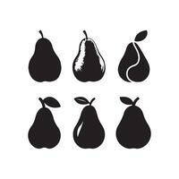 Fresh Pear Icon Minimal and Modern Fruit Illustration. Juicy Pear Icon in Flat Style for Digital Use. Organic Green Pear Healthy Food and Nutrition Symbol vector