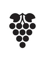 Grapes Icon Minimal and Modern Design Hand Drawn Grapes Icon High Quality Clipart for Creative Projects. vector
