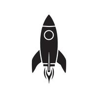 Rocket Icon Modern Space Exploration Symbol Startup Rocket Launch Icon Simple and Futuristic Design Space Rocket Illustration Technology and Innovation Symbol vector