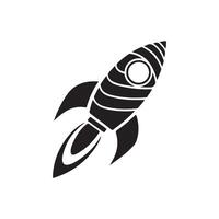 Rocket Icon Modern Space Exploration Symbol Startup Rocket Launch Icon Simple, Futuristic Design Space Rocket Illustration Technology, Innovation Symbol vector