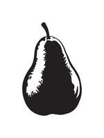 Fresh Pear Icon Minimal and Modern Fruit Illustration. Pear Icon in Flat Style for Digital Use. Organic Green Pear Healthy Food and Nutrition Symbol vector