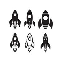 Rocket Icon Modern Space Exploration Symbol Rocket Launch Icon Simple and Futuristic Design Space Rocket illustration Technology Innovation Symbol vector