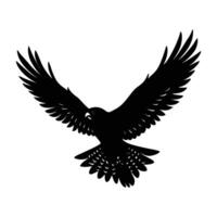 A swift goshawk gliding through the sky with broad, extended wings vector