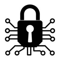Efficient digital key unlocking a secure device for enhanced protection on white background vector
