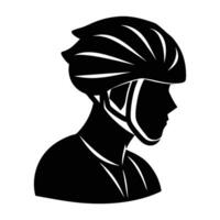 Minimalist professional cyclist wheeling rapidly on a smooth paved city road vector