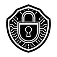 Robust digital security token for authentication ensuring safe access on white background vector