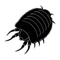 A colossal isopod advancing steadily across the vast ocean bed vector