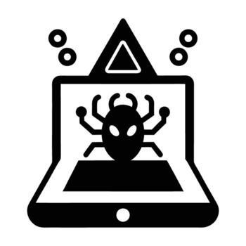 Malware alert is clearly displayed on a device indicating a cyber threat vector