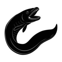 A notable gulper eel displaying a wide mouth while swimming with ease vector