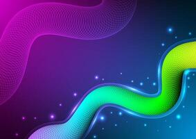 Digital Wavy technology background. Design for abstract futuristic fluid gradient wavy curve wave shape connect telecoms internet online fiber gradient. vector