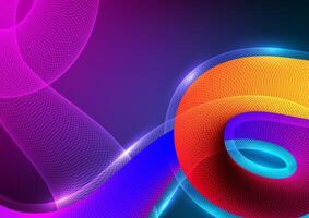 Digital technology wavy gradient background concept. Design for abstract futuristic fluid gradient shape telecoms internet online fiber and wave concept. vector