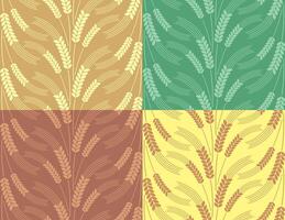 Seamless backgrounds with wheat. vector
