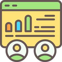 Competitor Metrics Outline Element Style vector