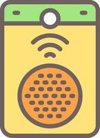 Smart Doorbell Outline Element Style vector