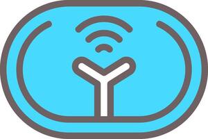 Smart Sensor Outline Element Style vector