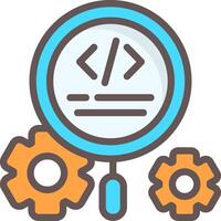 Technical SEO Outline Element Style vector