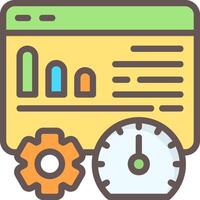 Page Speed Analysis Outline Element Style vector