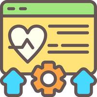Website Health Outline Element Style vector
