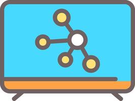 IoT Hub Outline Element Style vector