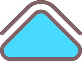 Arrow Solid Up Outline Element Style vector