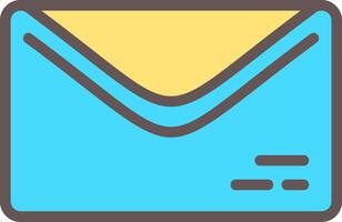 Email Envelope Outline Element Style vector
