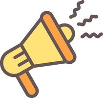 Megaphone Outline Element Style vector