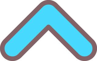 Chevron Up Outline Element Style vector