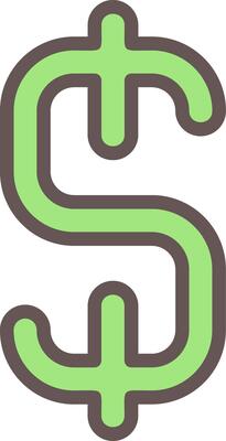 Dollar Sign Filled Element Style