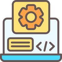 App Development Filled Element Style vector