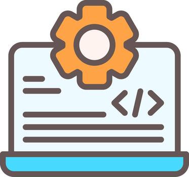 programación lleno elemento estilo vector