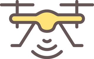 Drone Outline Element Style vector
