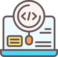 Code Testing Filled Element Style vector
