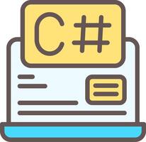 C Sharp Filled Element Style vector
