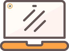 Laptop Outline Element Style vector