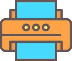 Printer Outline Element Style vector