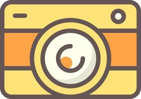 Camera Outline Element Style vector