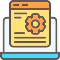 Application Setting Filled Element Style vector
