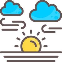 Dusk Outline Element Style vector