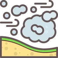 Sandstorm Outline Element Style vector