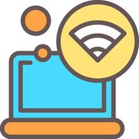 WIFI Filled Element Style Icon vector