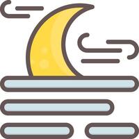 Fog Outline Element Style vector