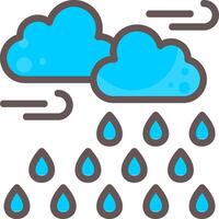 Drizzle Outline Element Style vector