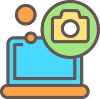 Camera Filled Element Style vector