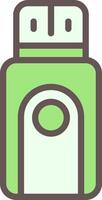 USB Flash Drive Outline Element Style vector