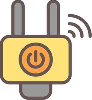 Smart Plug Adapter Outline Element Style vector