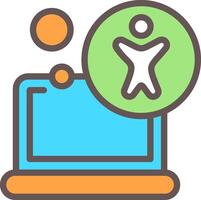 Accessibility Outline Element Style vector