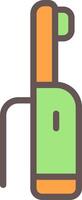 Electric Toothbrush Outline Element Style vector